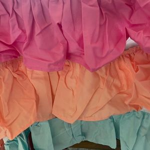 Caden Lane multi layer ruffle crib skirt